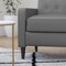 Merrick Lane Darcy Recliner Chair Mid-Century Modern Faux Leather Tufted Upholstery Ergonomic Push Back Living Room Recliner